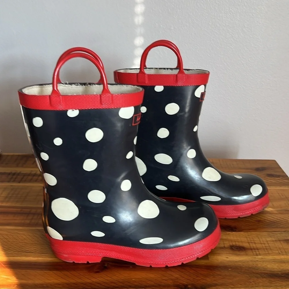 Hatley Girls Polka Dot Rain Boots